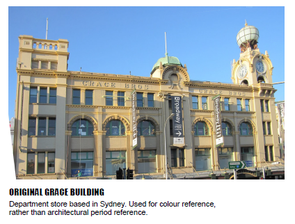 5. Colour taken from original Grace Department Store in Sydney Australia Ashton Mitchell Concept Design